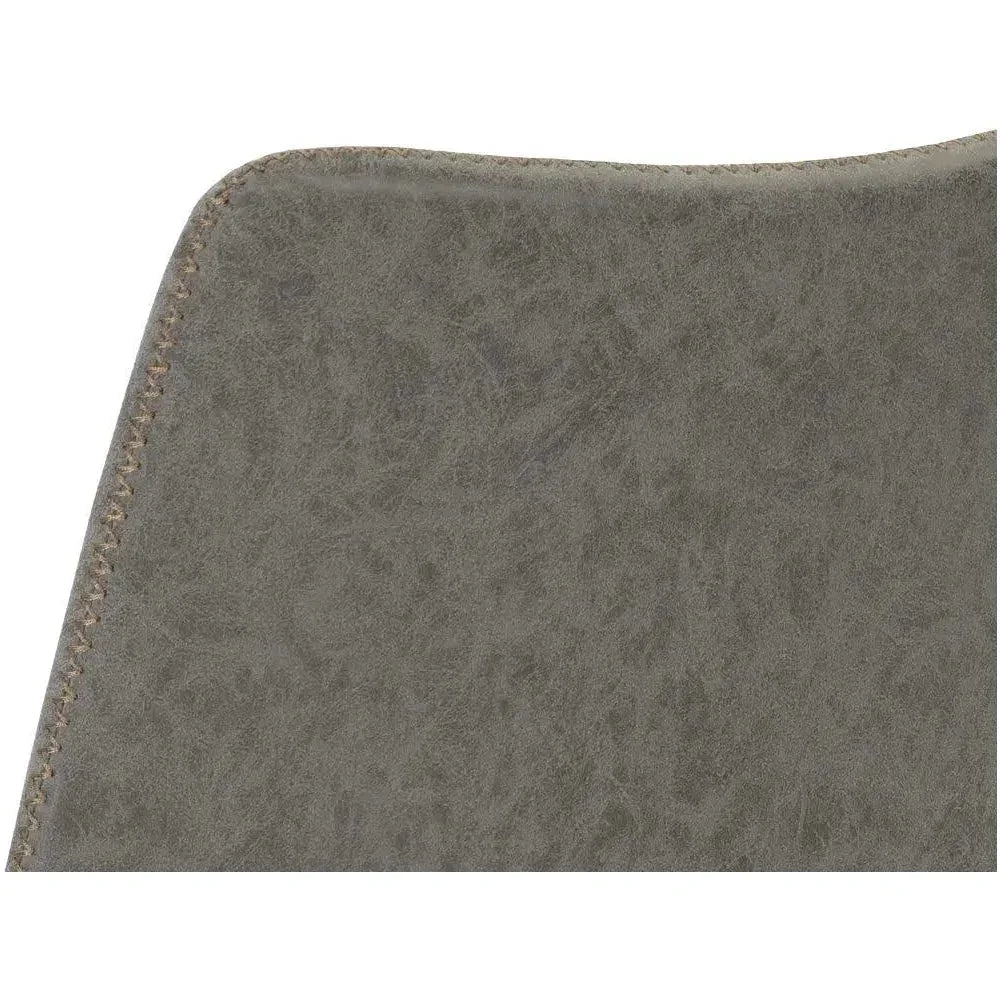 Cal Leather Armless Office Chair-Office Chairs-SUNPAN-LOOMLAN