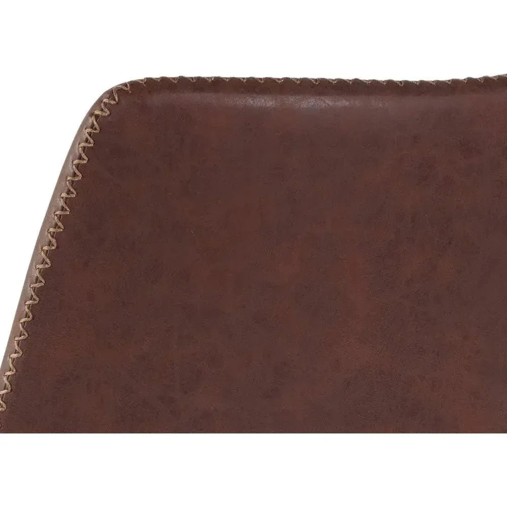 Cal Leather Counter Stool 2PC - LOOMLAN - SUNPAN - Counter Stools