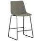 Cal Leather Counter Stool 2PC - LOOMLAN - SUNPAN - Counter Stools