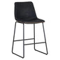 Cal Leather Counter Stool 2PC - LOOMLAN - SUNPAN - Counter Stools