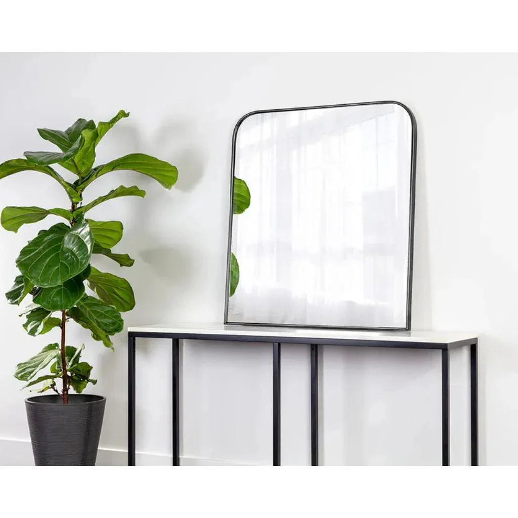 Calabasas Iron Framed Wall Mirror - LOOMLAN - SUNPAN - Wall Mirrors