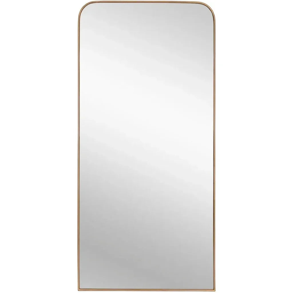 Calabasas Iron Framed Floor Mirror-Floor Mirrors-SUNPAN-LOOMLAN