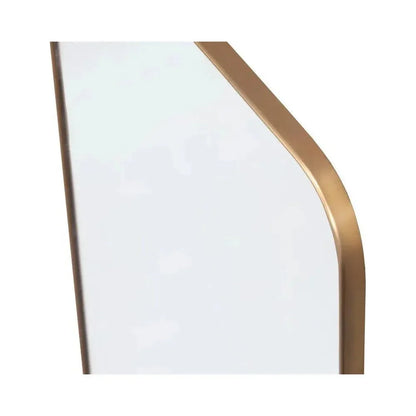 Calabasas Iron Framed Floor Mirror-Floor Mirrors-SUNPAN-LOOMLAN