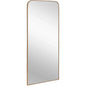 Calabasas Iron Framed Floor Mirror-Floor Mirrors-SUNPAN-Brass-LOOMLAN