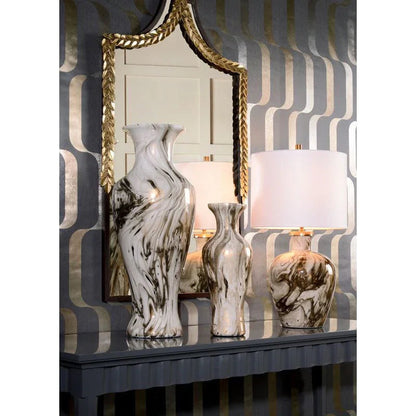 Calacatta Glass Made Gold Table Lamp - LOOMLAN - Wildwood - Table Lamps