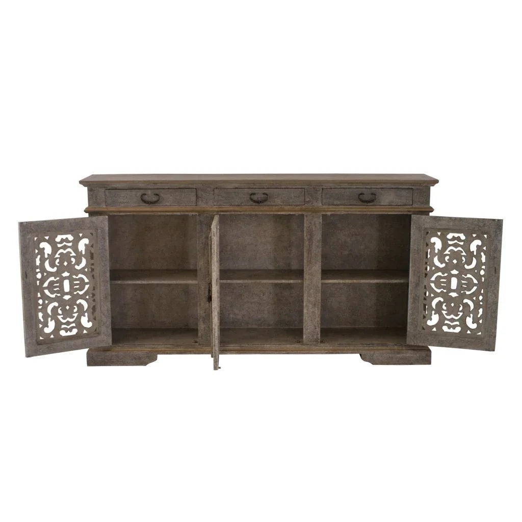 Calada Wooden Brown Buffet - LOOMLAN - Peninsula Home - Buffets