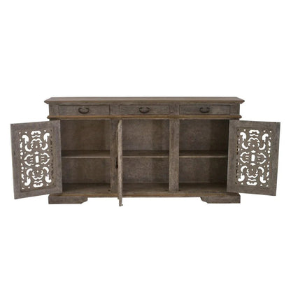 Calada Wooden Brown Buffet - LOOMLAN - Peninsula Home - Buffets