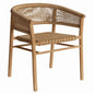 Calais Teak Framed Patio Dining Chair-Outdoor Dining Chairs-Artesia-LOOMLAN