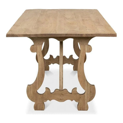 Calambac Driftwood Dining Table Seats 6-Dining Tables-Sarreid-LOOMLAN