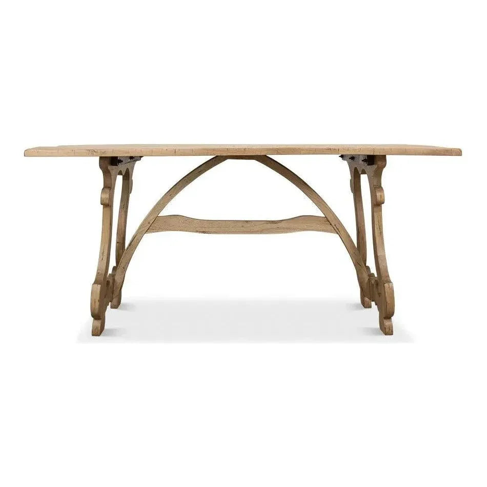 Calambac Driftwood Dining Table Seats 6-Dining Tables-Sarreid-LOOMLAN