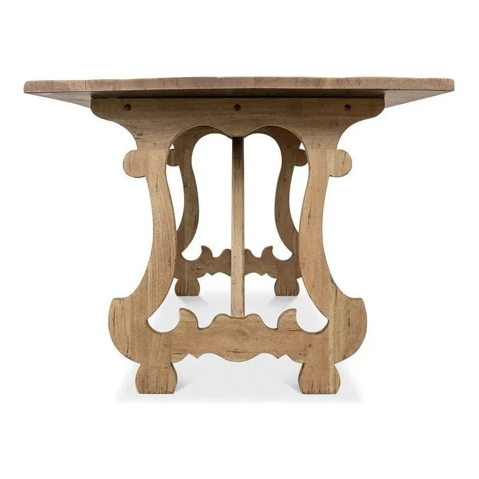 Calambac Driftwood Dining Table Seats 6-Dining Tables-Sarreid-LOOMLAN