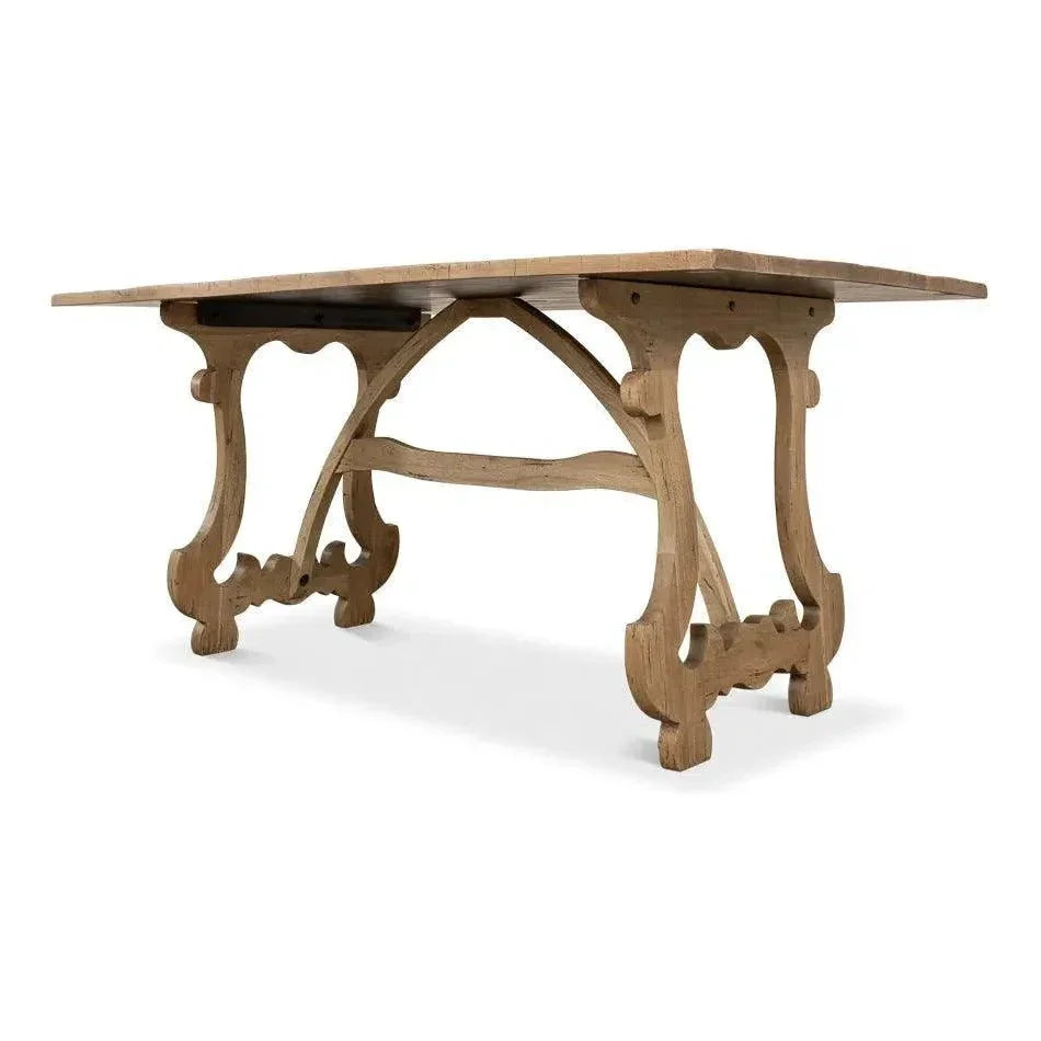 Calambac Driftwood Dining Table Seats 6-Dining Tables-Sarreid-LOOMLAN