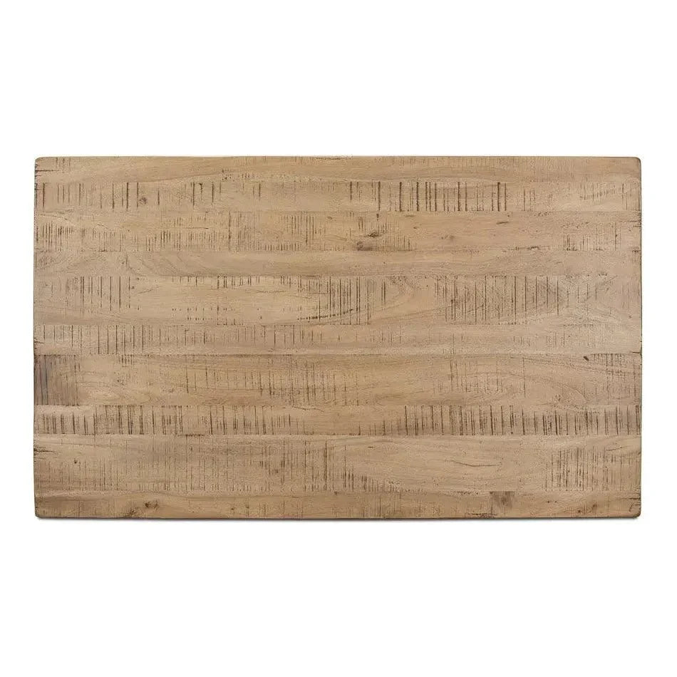 Calambac Driftwood Dining Table Seats 6-Dining Tables-Sarreid-LOOMLAN