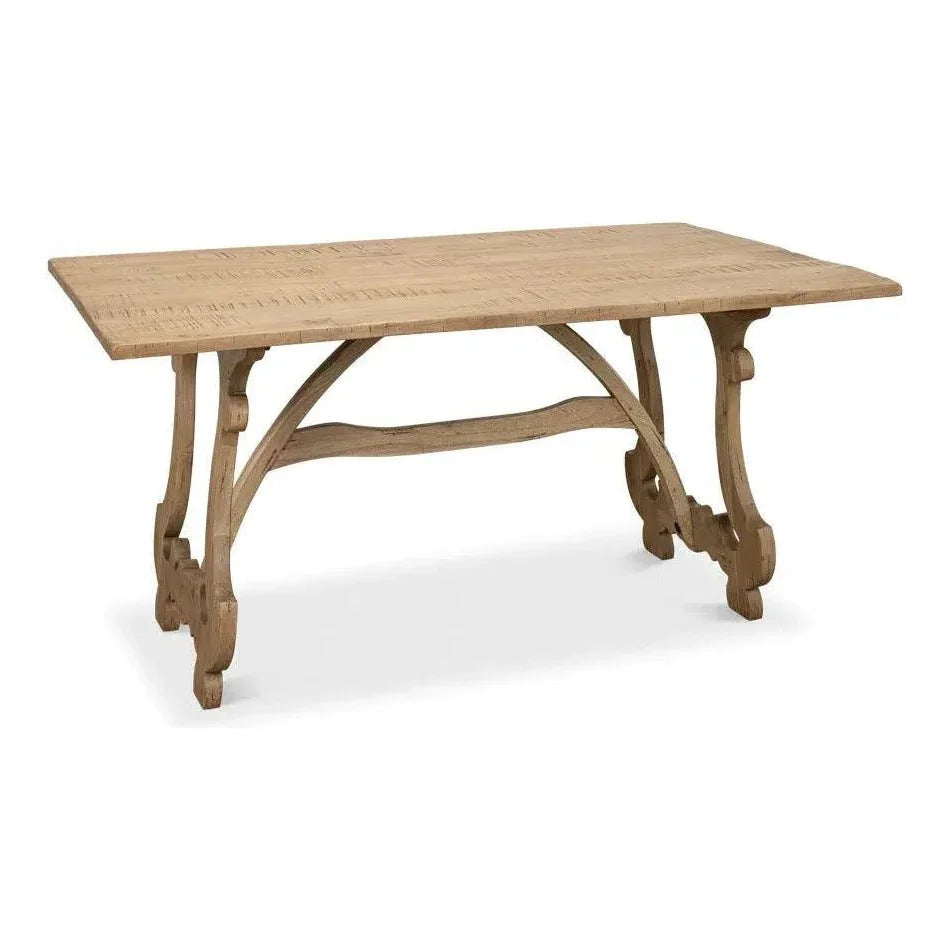 Calambac Driftwood Dining Table Seats 6-Dining Tables-Sarreid-LOOMLAN