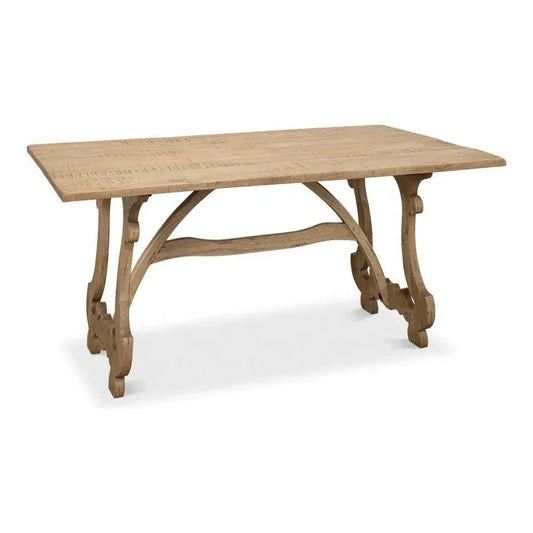 Calambac Driftwood Dining Table Seats 6-Dining Tables-Sarreid-LOOMLAN