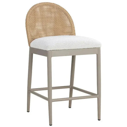 Calandri Fabric Outdoor Counter Stool - LOOMLAN - SUNPAN - Counter Stools