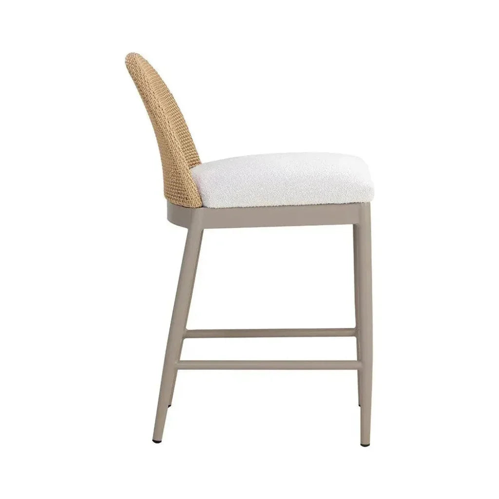 Calandri Fabric Outdoor Counter Stool - LOOMLAN - SUNPAN - Counter Stools