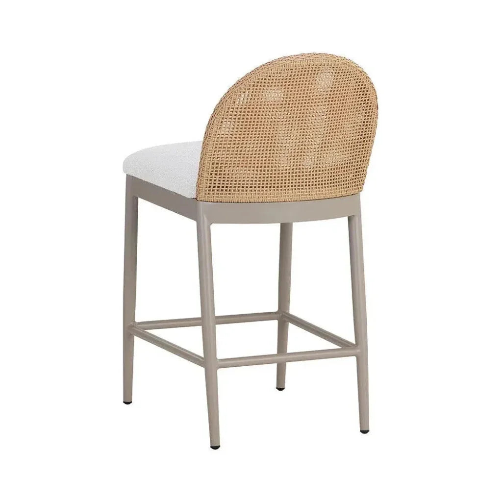 Calandri Fabric Outdoor Counter Stool - LOOMLAN - SUNPAN - Counter Stools