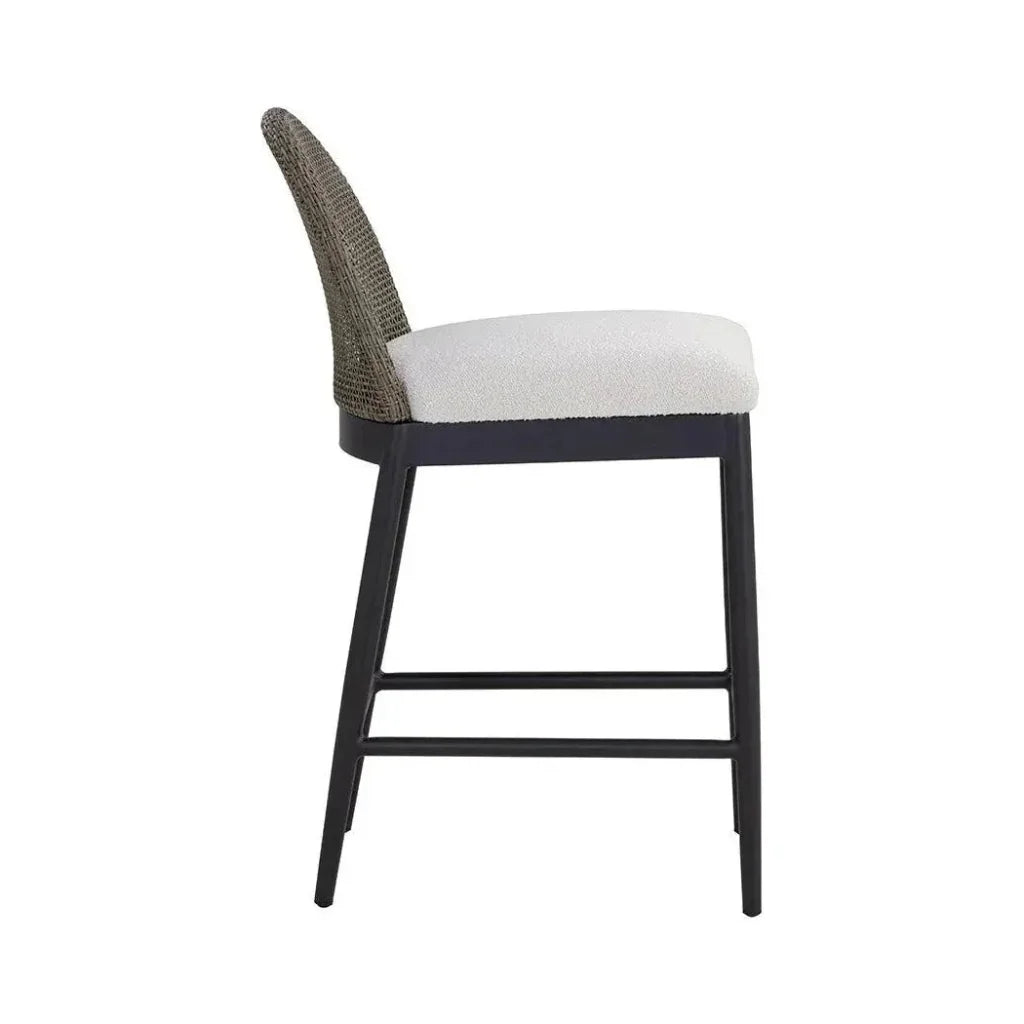 Calandri Fabric Outdoor Counter Stool - LOOMLAN - SUNPAN - Counter Stools