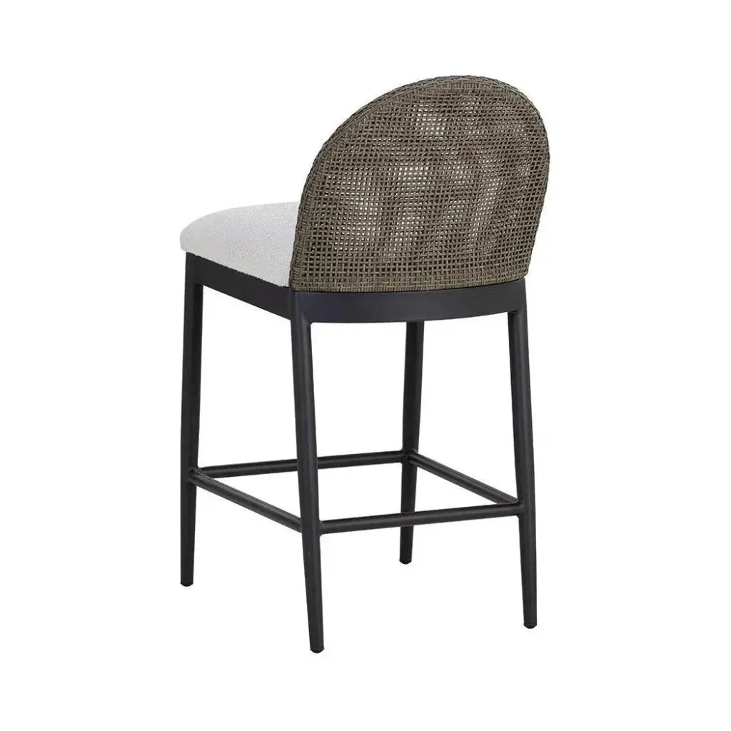 Calandri Fabric Outdoor Counter Stool - LOOMLAN - SUNPAN - Counter Stools