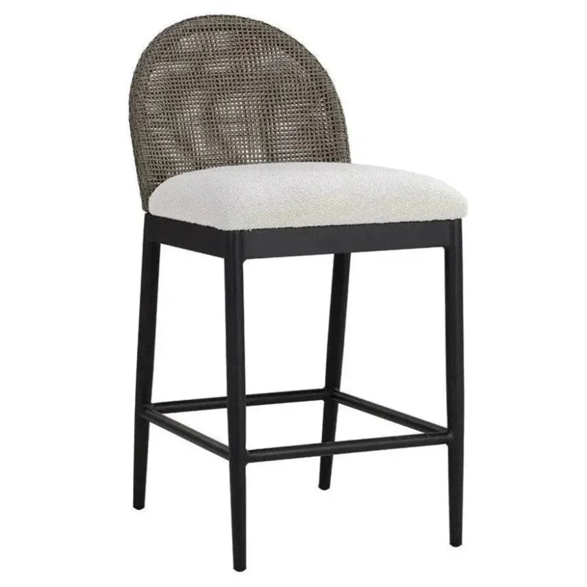 Calandri Fabric Outdoor Counter Stool - LOOMLAN - SUNPAN - Counter Stools