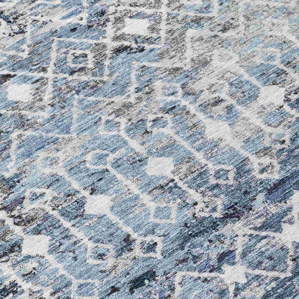 Calandria Blue Washable Indoor - Outdoor Rug - LOOMLAN - LOOMLAN Rugs - Outdoor Rugs