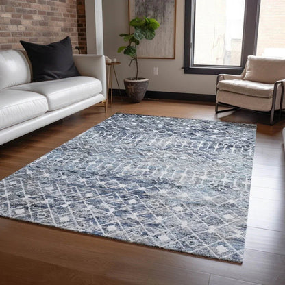 Calandria Blue Washable Indoor - Outdoor Rug - LOOMLAN - LOOMLAN Rugs - Outdoor Rugs