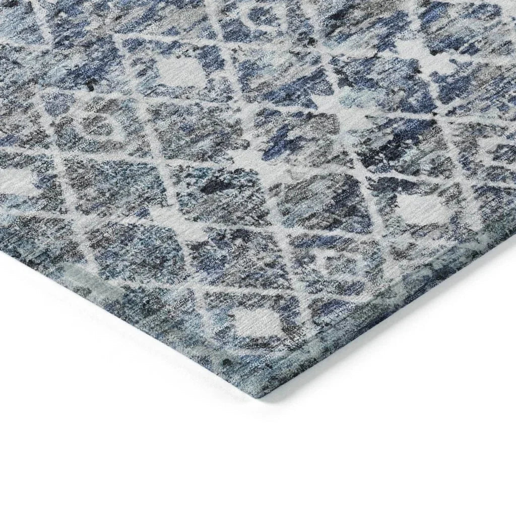 Calandria Blue Washable Indoor - Outdoor Rug - LOOMLAN - LOOMLAN Rugs - Outdoor Rugs