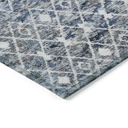 Calandria Blue Washable Indoor - Outdoor Rug - LOOMLAN - LOOMLAN Rugs - Outdoor Rugs