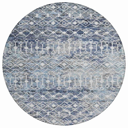 Calandria Blue Washable Indoor - Outdoor Rug - LOOMLAN - LOOMLAN Rugs - Outdoor Rugs