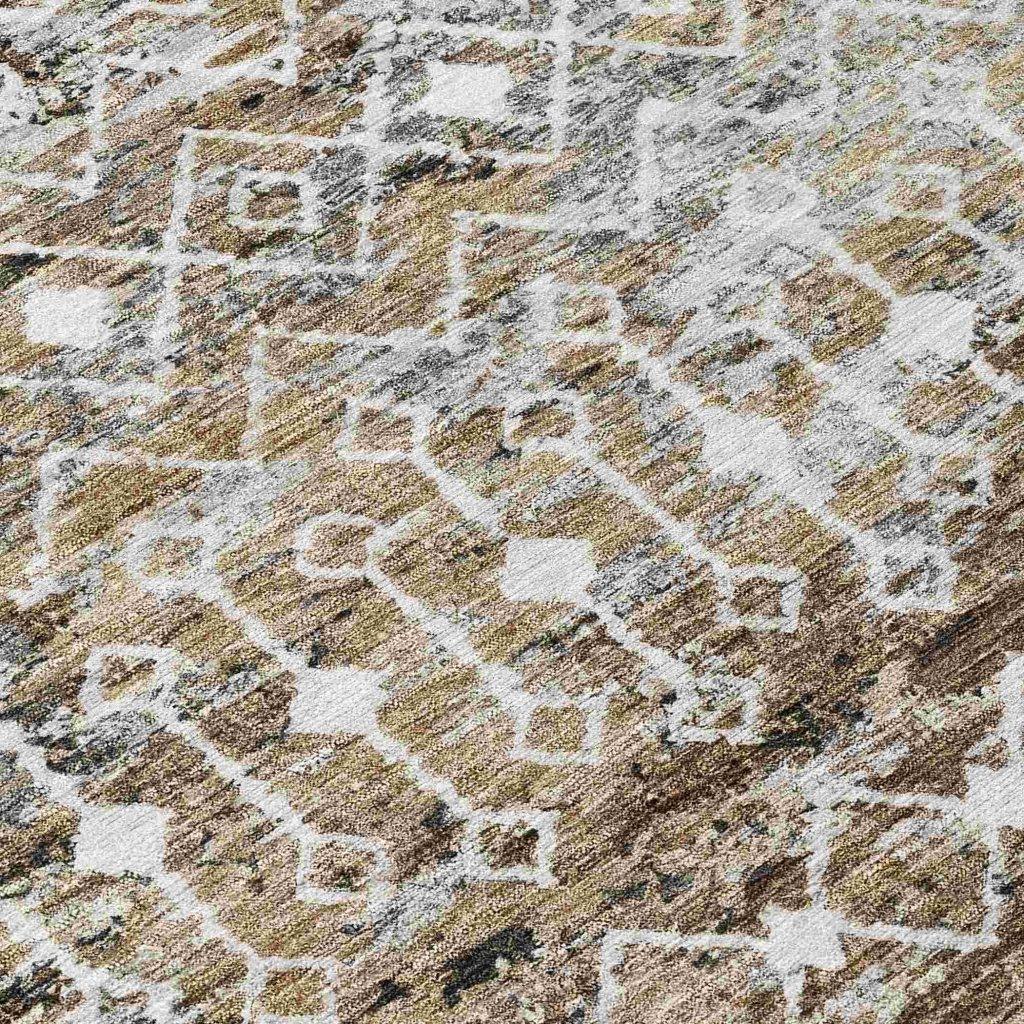 Calandria Brown Washable Indoor - Outdoor Rug - LOOMLAN - LOOMLAN Rugs - Outdoor Rugs