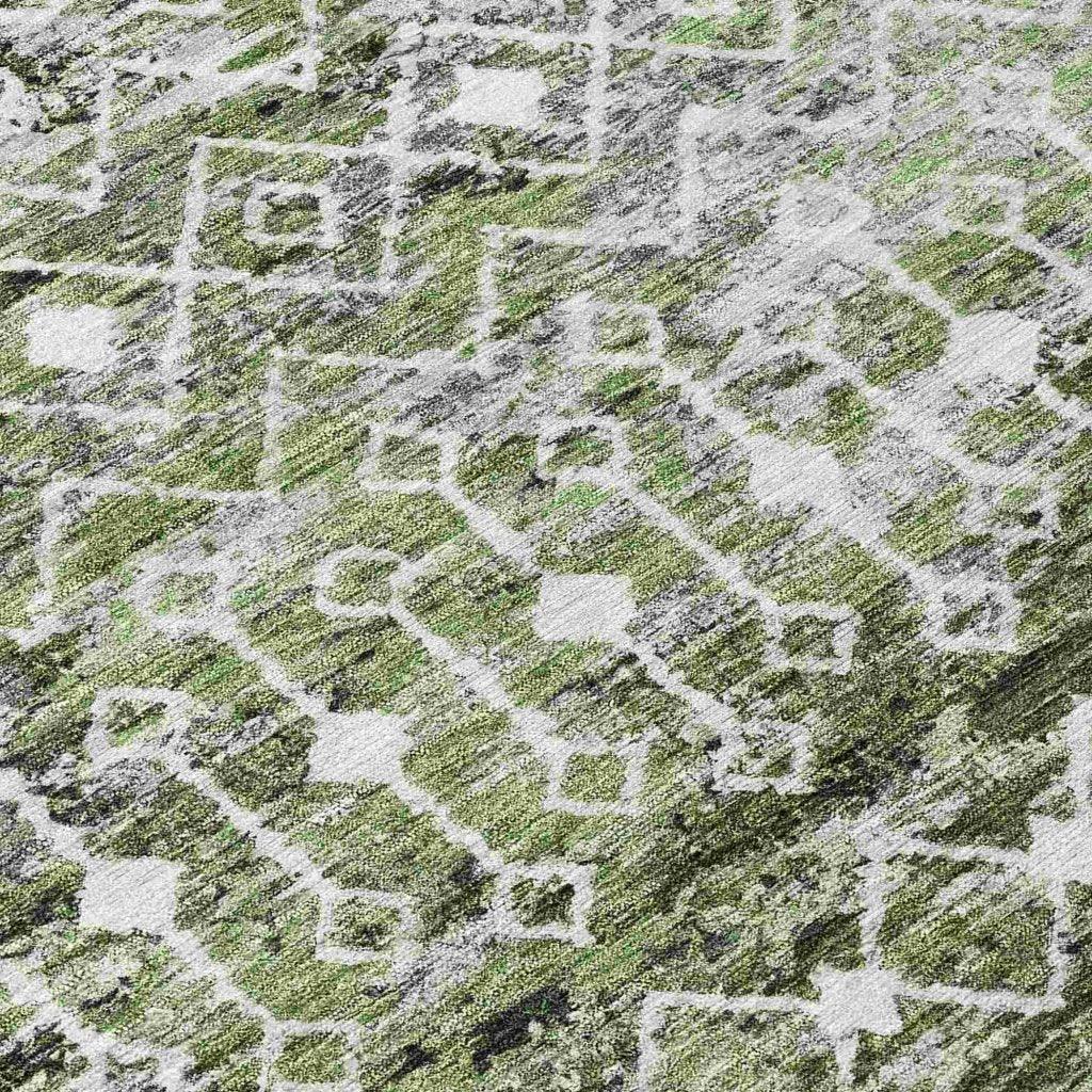 Calandria Green Washable Indoor - Outdoor Rug - LOOMLAN - LOOMLAN Rugs - Outdoor Rugs