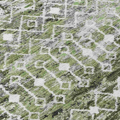 Calandria Green Washable Indoor - Outdoor Rug - LOOMLAN - LOOMLAN Rugs - Outdoor Rugs