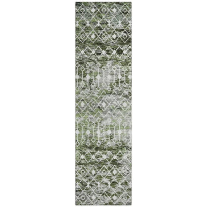 Calandria Green Washable Indoor - Outdoor Rug - LOOMLAN - LOOMLAN Rugs - Outdoor Rugs