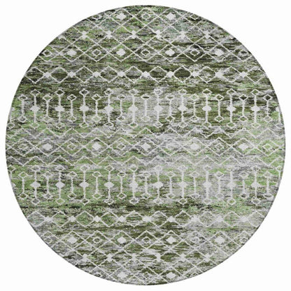 Calandria Green Washable Indoor - Outdoor Rug - LOOMLAN - LOOMLAN Rugs - Outdoor Rugs