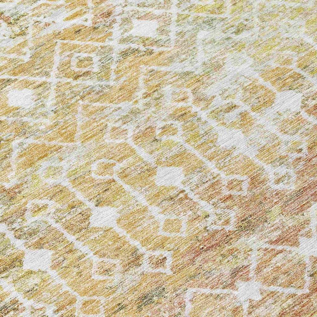 Calandria Orange Washable Indoor - Outdoor Rug - LOOMLAN - LOOMLAN Rugs - Outdoor Rugs