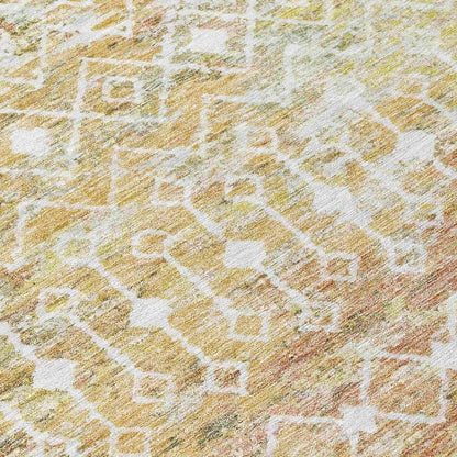 Calandria Orange Washable Indoor - Outdoor Rug - LOOMLAN - LOOMLAN Rugs - Outdoor Rugs