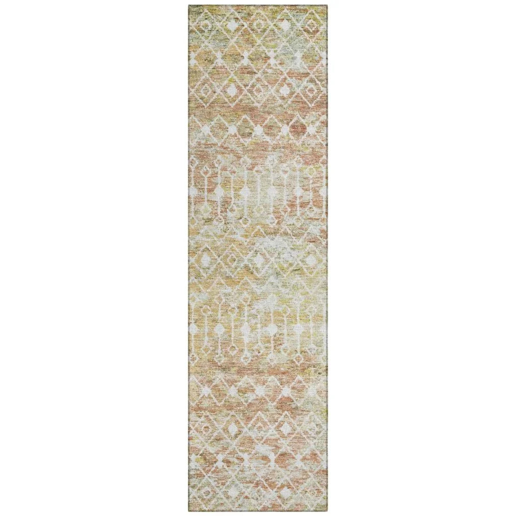 Calandria Orange Washable Indoor - Outdoor Rug - LOOMLAN - LOOMLAN Rugs - Outdoor Rugs