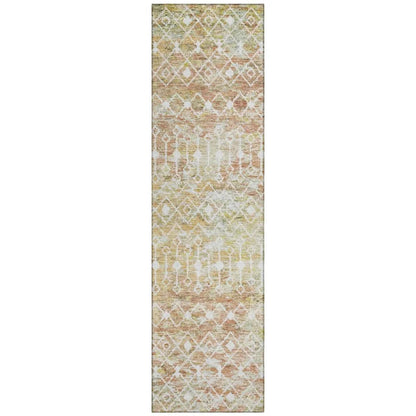 Calandria Orange Washable Indoor - Outdoor Rug - LOOMLAN - LOOMLAN Rugs - Outdoor Rugs