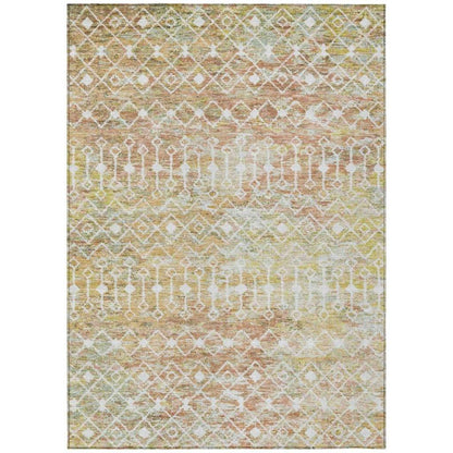 Calandria Orange Washable Indoor - Outdoor Rug - LOOMLAN - LOOMLAN Rugs - Outdoor Rugs