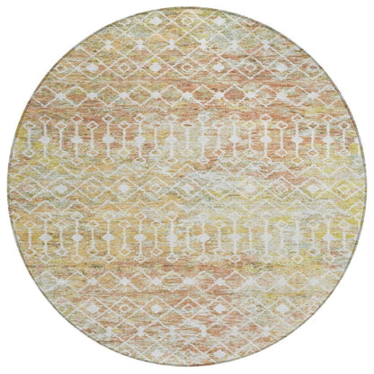 Calandria Orange Washable Indoor - Outdoor Rug - LOOMLAN - LOOMLAN Rugs - Outdoor Rugs