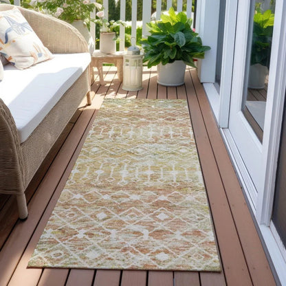 Calandria Orange Washable Indoor - Outdoor Rug - LOOMLAN - LOOMLAN Rugs - Outdoor Rugs