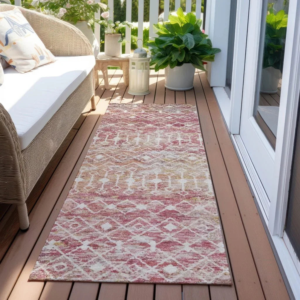 Calandria Pink Washable Indoor - Outdoor Rug - LOOMLAN - LOOMLAN Rugs - Outdoor Rugs