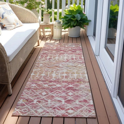 Calandria Pink Washable Indoor - Outdoor Rug - LOOMLAN - LOOMLAN Rugs - Outdoor Rugs