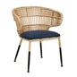 Calder Natural Rattan Frame Modern Chair - LOOMLAN - Wildwood - Dining Chairs