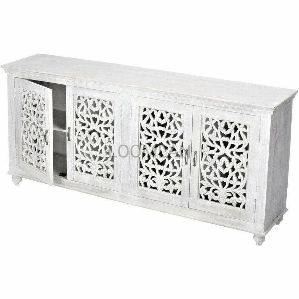 White Sideboard Buffet Storage Solution - LOOMLAN - LOOMLAN - Sideboards
