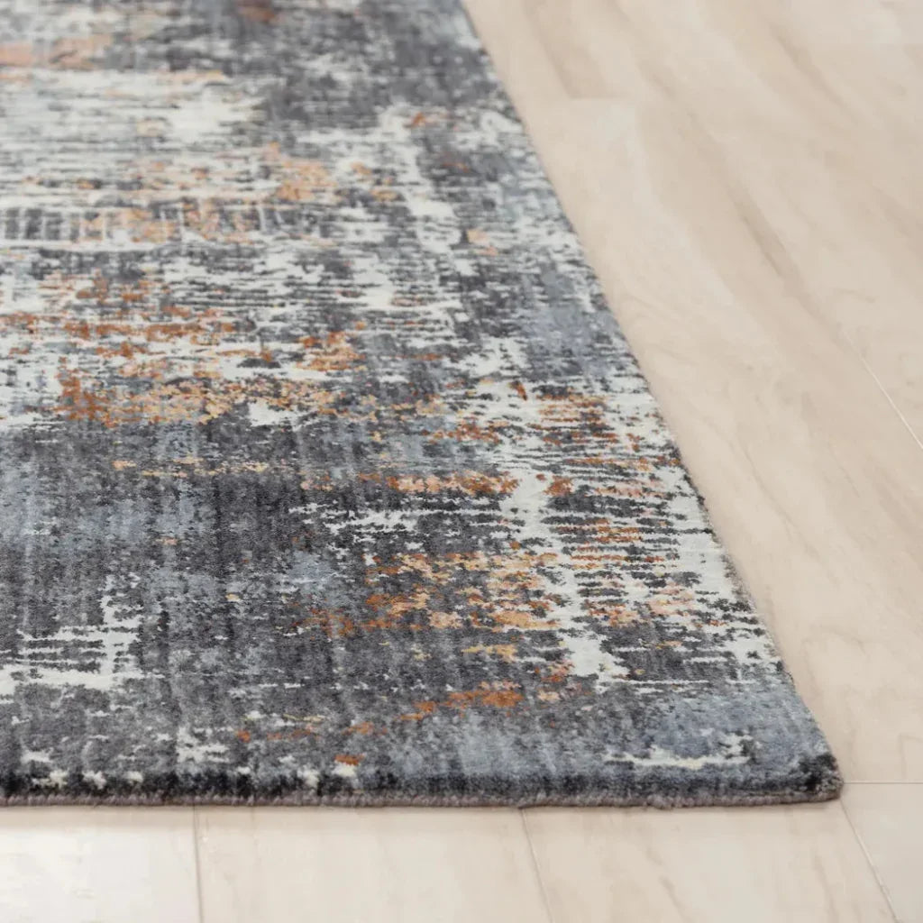 Cale Abstract Blue Large Area Rugs For Living Room - LOOMLAN - LOOMLAN - Area Rugs