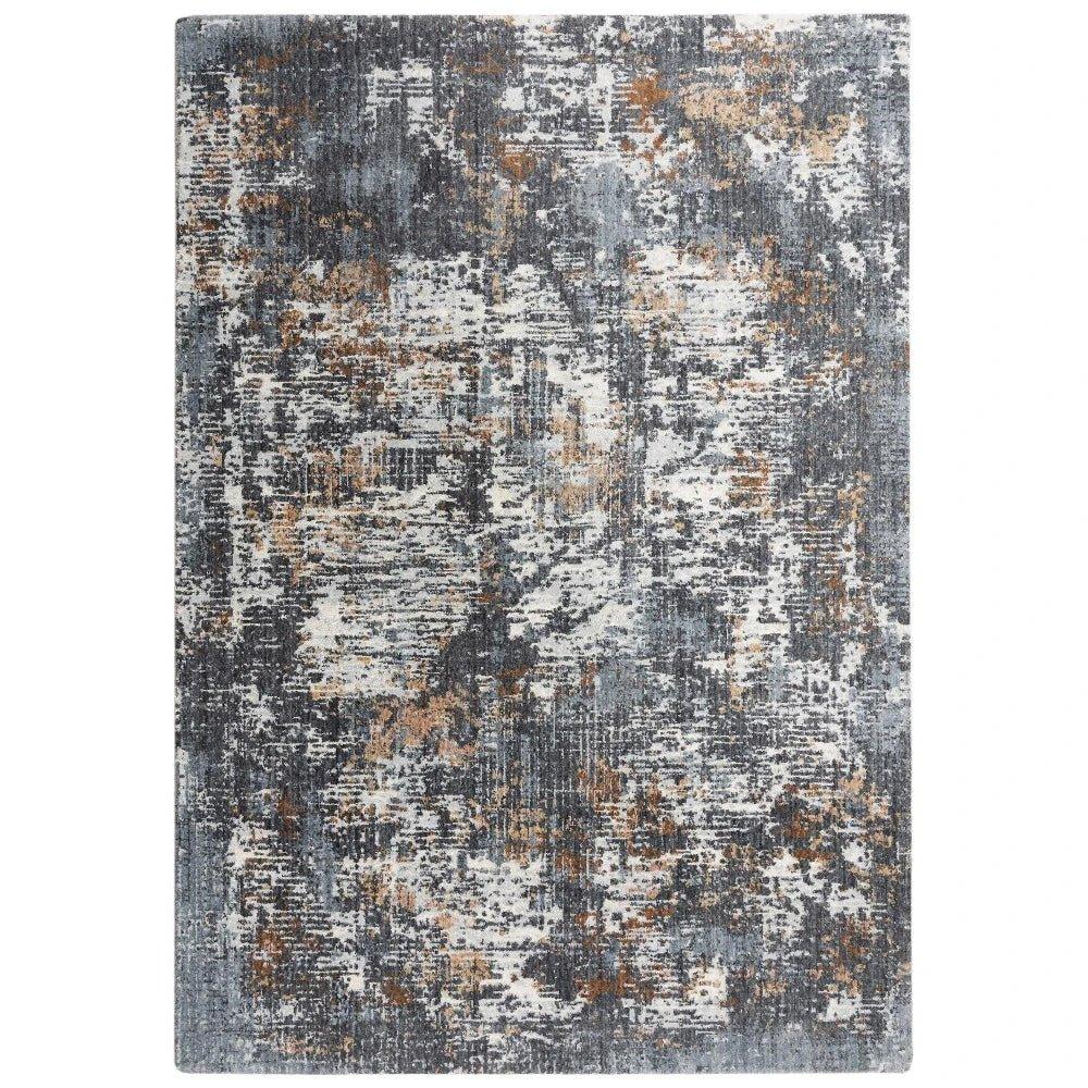 Cale Abstract Blue Large Area Rugs For Living Room - LOOMLAN - LOOMLAN - Area Rugs