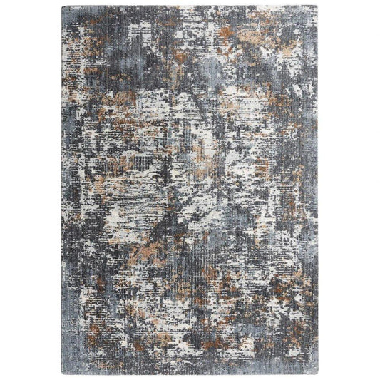 Cale Abstract Blue Large Area Rugs For Living Room - LOOMLAN - LOOMLAN - Area Rugs