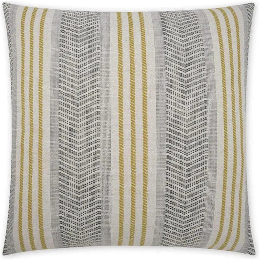 Caleb Dijon Stripes Yellow Large Throw Pillow Insert - LOOMLAN - D.V. Kap - Throw Pillows